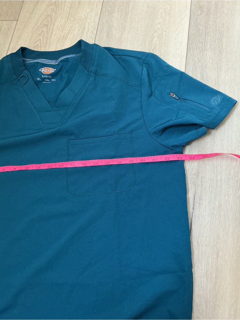 Dickies Teal Wide-Leg Medical Scrub Pants - Picture 6 of 7